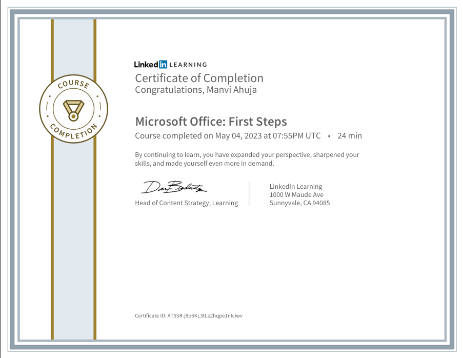 Microsoft Office: First Steps